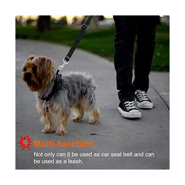 2 Packs Dog Safety Seat Belt Strap