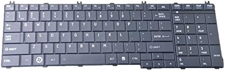 Eathtek Replacement Keyboard for Toshiba Satellite L655-S5071 L655-S5072 L655-S5073 L655-S5096 L655 C655 C655D C670 C670D C675 C675D C655-S5047 C655-S5082 C655-S5090 C655D-S5041 series Black US Layout
