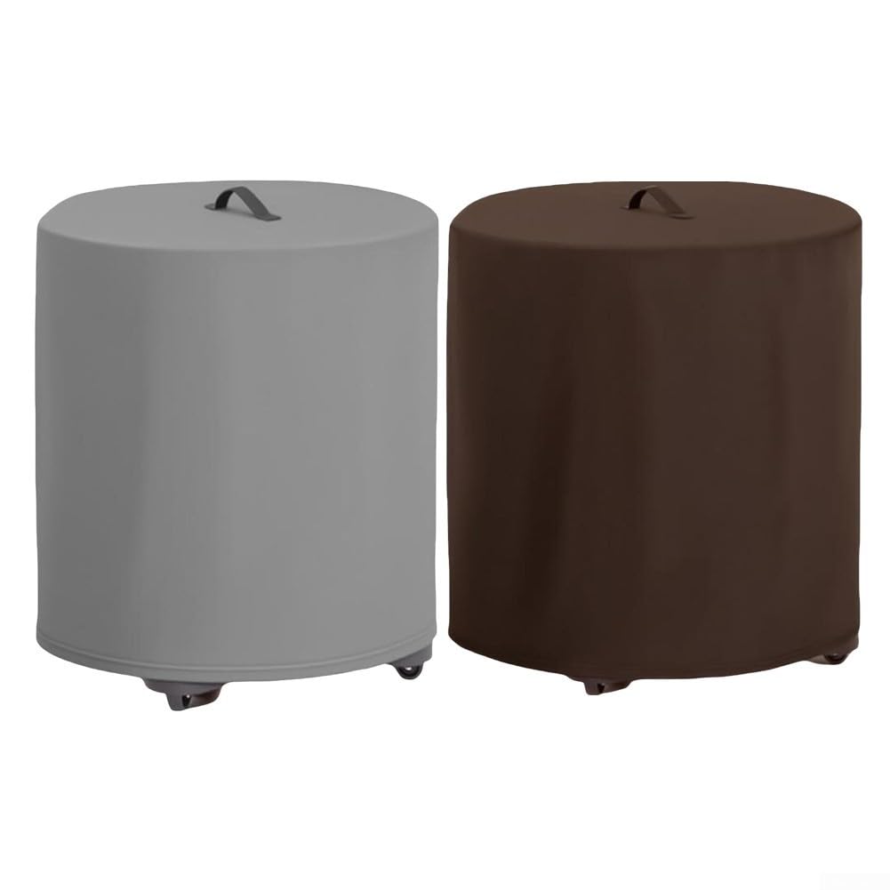 Staubsauger-Abdeckung für nasse und trockene Geschäfte, staub- und wasserabweisendes 210D-Oxford-Gewebe, verstellbarer Kordelzug für sicheren Sitz und praktischer Griff (Kaffeebraun 41 x 53 cm)