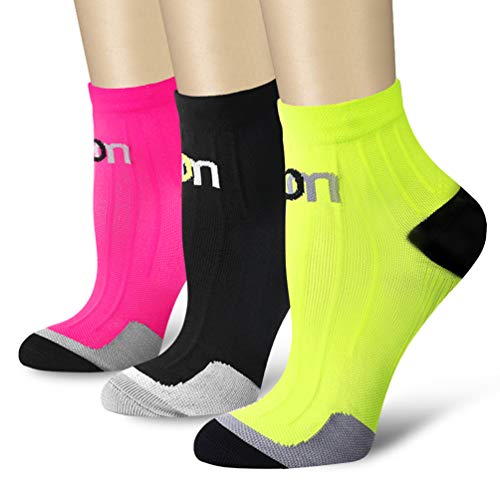 Compression Socks for Women and Men Sport Plantar Fasciitis Arch Support Low Cut