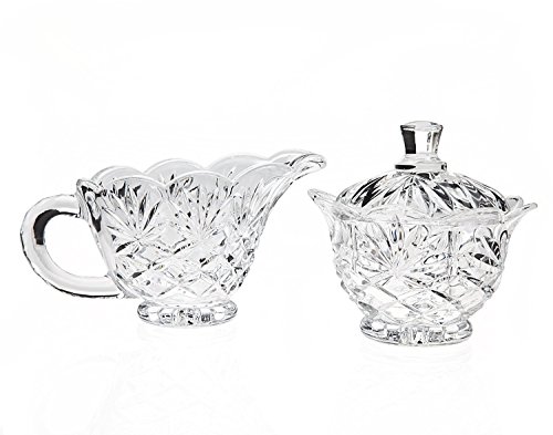 Godinger Silver Shannon Crystal Sugar and Creamer Set