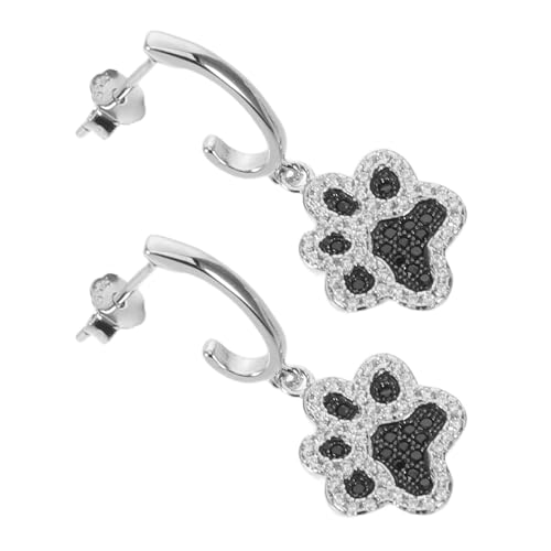 Boucles d'oreilles pendantes en argent 925 avec zircons brillants