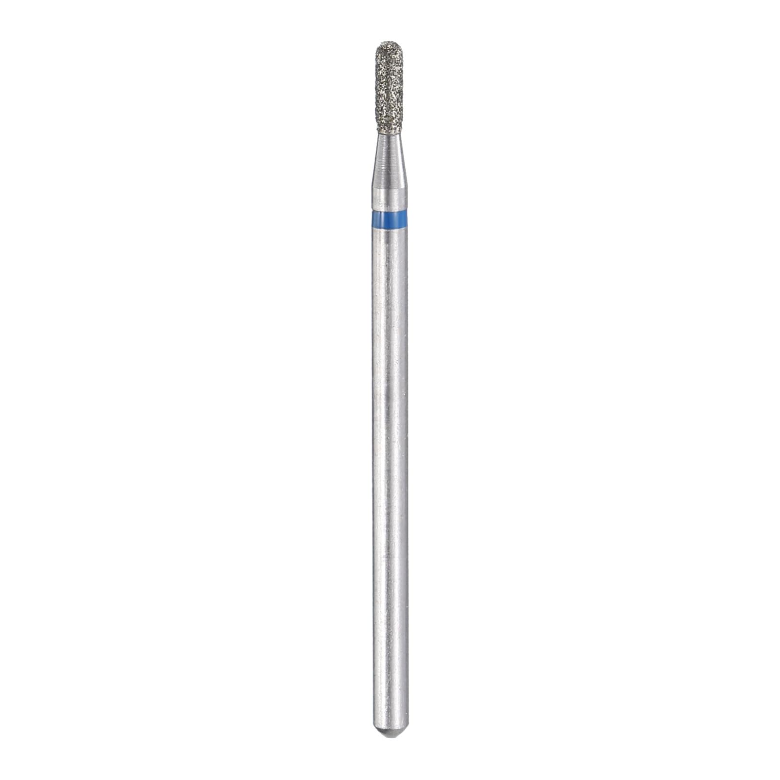 HARFINGTON 120-140 Grits Diamond Grinding Bit 1.8mm Cylindrical Ball Head 2.35mm Shank 5mm Length Stone Sanding Drill Bits Rotary Tool for Ceramic