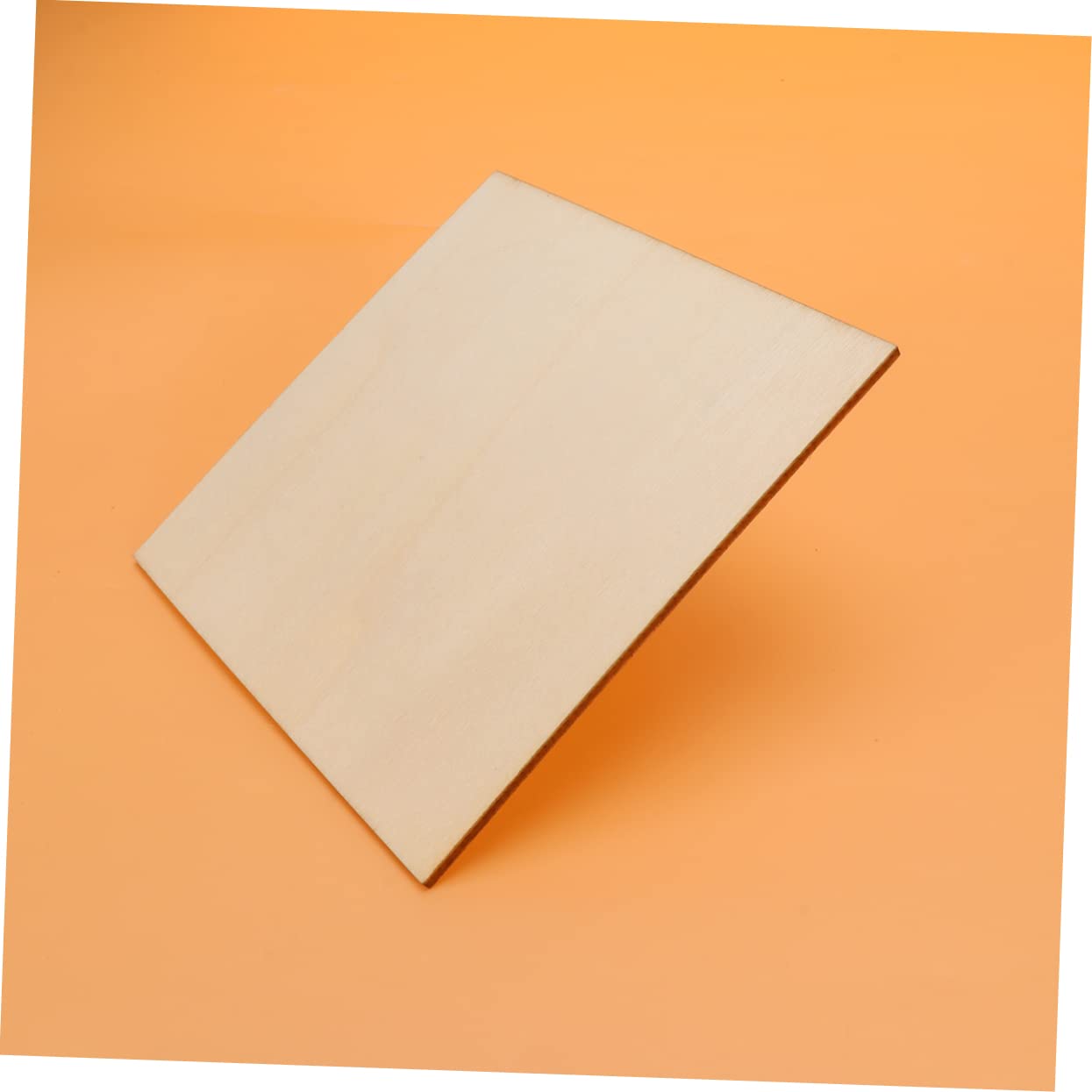 SEWACC 36 Stück Rechteckige Holzscheiben 12,7x12,7cm mit Glatter Oberfläche Leichtes Holz Selbstgemacht Bastelzubehör für Hochzeit und Dekoration
