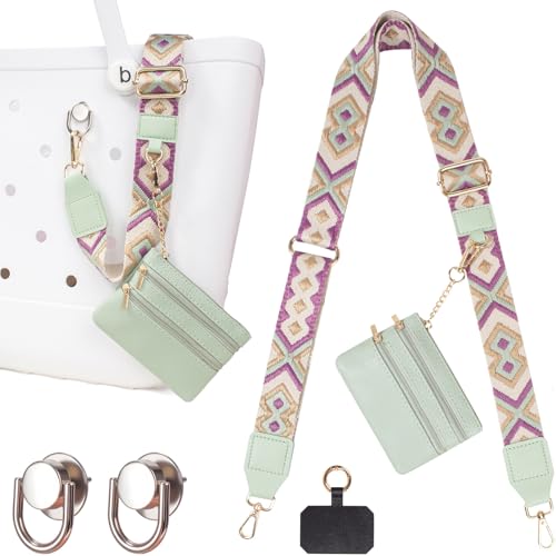 Image of 3 in 1 Strap for Bogg Bag& Clip and Go Strap for Phone with Wallet Crossbody Phone Lanyard Cellphone Lanyard for Women