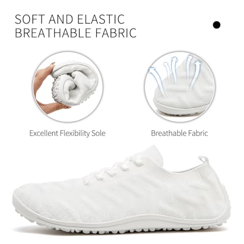 Womens Barefoot Shoes Walking Casual Slip On Shoes Zero Drop Footwear Yoga Gym Sneakers Lightweight Breathable Minimalist Trainers2