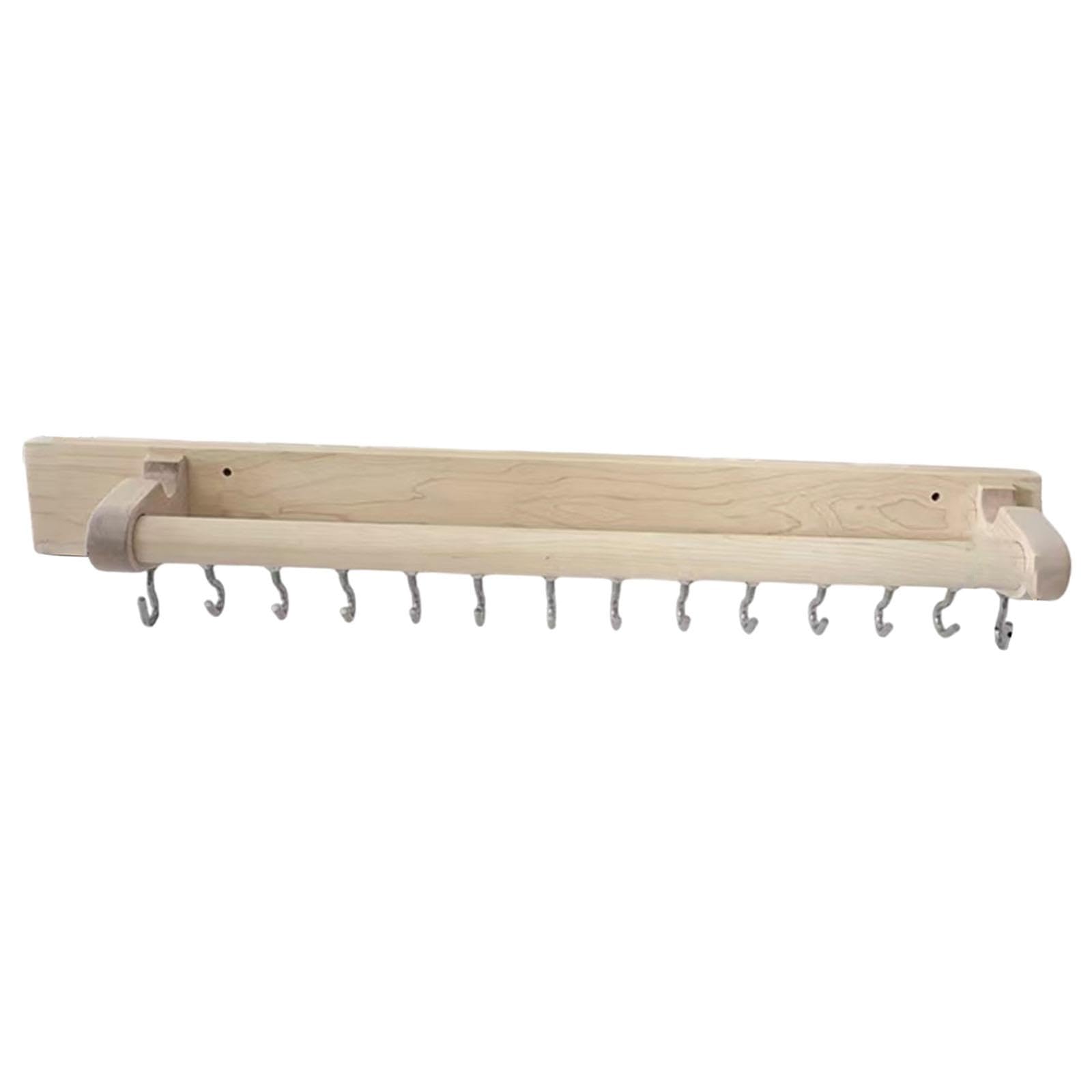 LOVIVER Pilates Spring Keeper Rack Wall Mount Rack Pilates Storage Rack Maple Wood Repair Fitness Replacement Mounted Organizer Spring Holder
