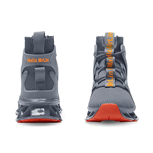 Image of Hello MrLin Men's Running Shoes Non Slip Athletic Tennis Walking Blade Type Sneakers Hip Hop