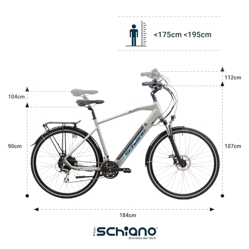 F.lli Schiano E-Wave 28 E-Bike, Bici Elettrica da...