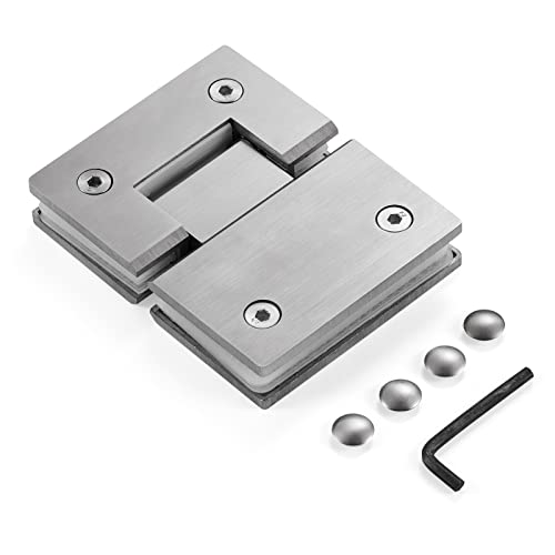 Klem pivot scharnieren SET glasdikte 6mm- RVS gepolijst