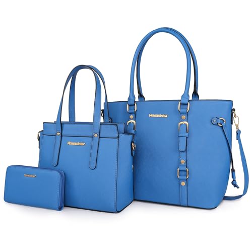 Image of Montana West 3PCS Purses for Women Tote Bag and Wallet Set Shoulder Satchel Handbags