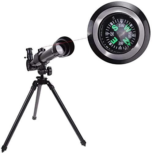 Telescopio refractor astronómico con trípode ajustable para niños miniatura 3