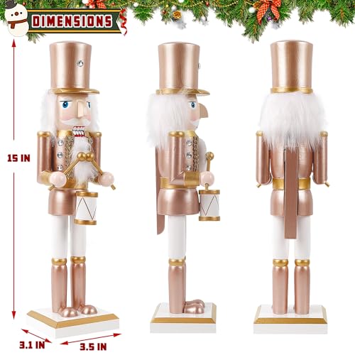 image for Joliyoou 15 inch Christmas Nutcracker, Wooden Nutcracker Soldier Playi