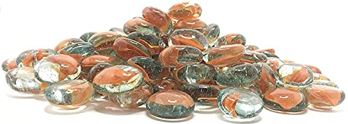 Image of Decorative Glass Marble Colorful Playing Balls (Kanche, Goli), for Vase Filling, Aquarium /Home /Art Decoration (Ocean Brown 480 Gram) Artifii Kanche 480 Ocean Brown