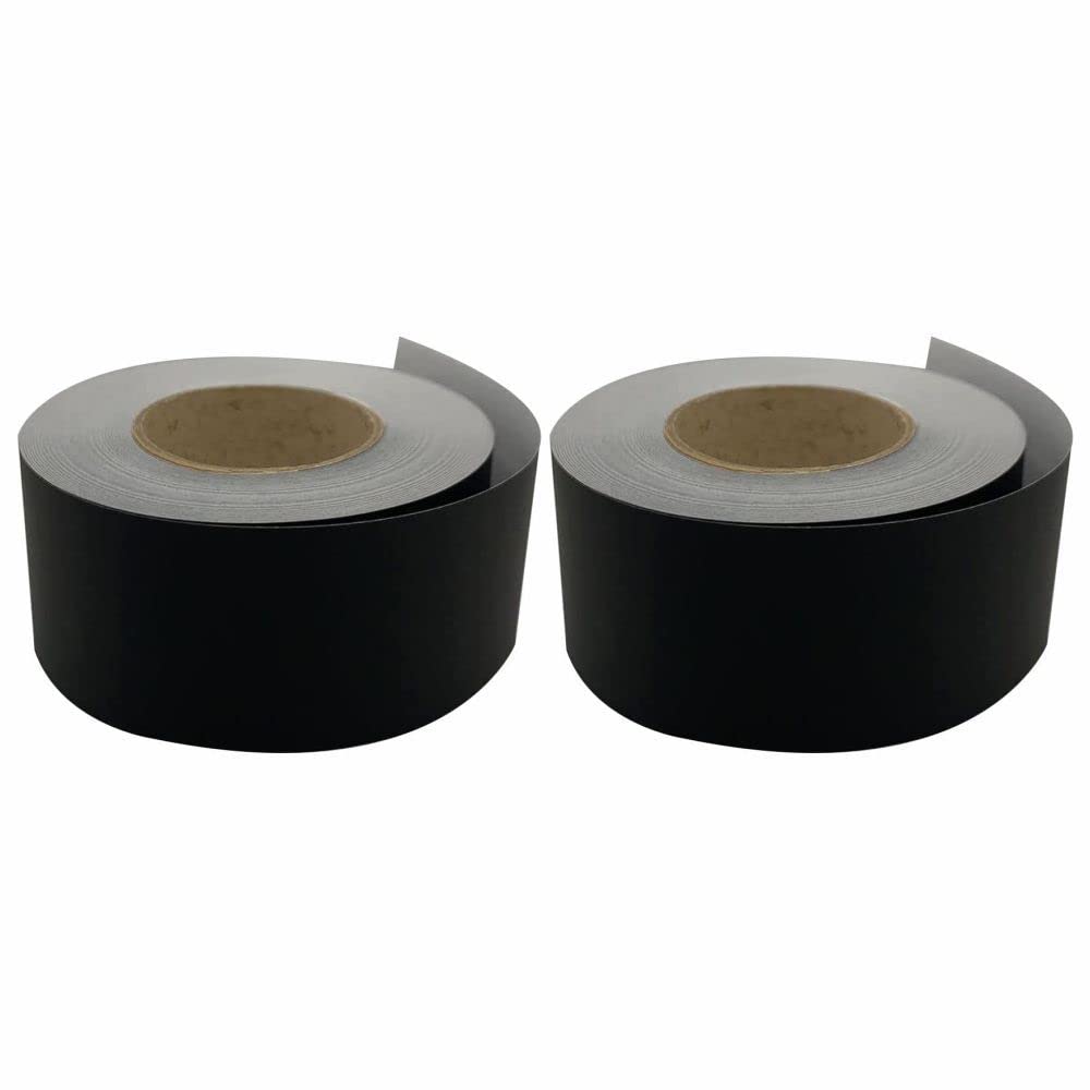 3 Ace Crafts (Pack of 2) Straight Edge Poster Paper Border Roll- (48mm x 50 Meters)- (Black) School/Office, Classroom Decoration, Fade Resistant Paper, Black Board Border Display Rolls โ image 1