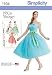 Simplicity Creative Patterns 1194 Misses' and Miss Petite Vintage Dress, H5 (6-8-10-12-14)