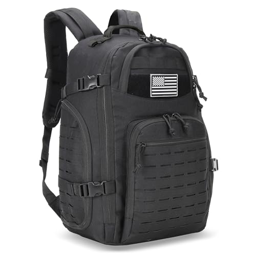 W WINTMING 35L Tactical Backpack for Men Heavy Duty Military Backpack 3 Day Assault Pack Molle...