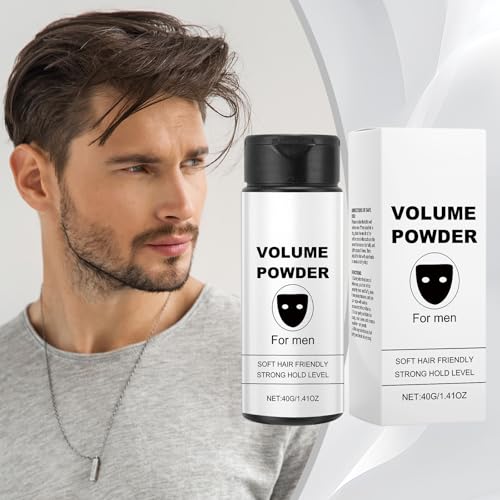 Texturpuder für Männer, Based Texture Powder, 40g Haarstyling-Pulver Mit Textur, Volumen Puder Haare mit Mattem Effekt, Haarpuder für Männer