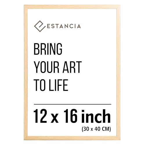 Oak Pine Wood Photo Frame 12x16 inch (30x40 cm) with Shatterproof Acrylic Glass | Modern 12 x 16 inch (30 x 40 cm) Wooden Picture Frame