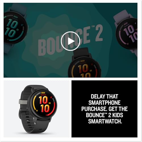 Garmin Bounce™ 2, Kids Smartwatch, Calling & Texting, 43mm, Slate Gray - image 7