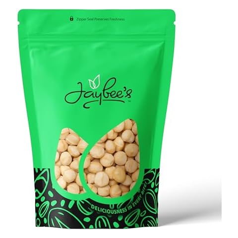Raw Macadamia Nuts 2 Pounds Jumbo Size – Unsalted, Whole, Premium | All Natural Healthy Snack, Keto, Vegan, High Protein | Bulk Bag | Ideal for Baking & Cooking | Kosher | Jaybee's Nuts (2 Pound) Cover