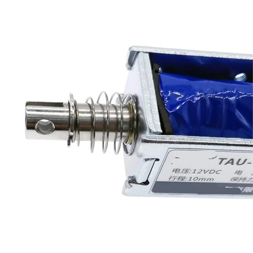 Électroaimant 24V CC TAU-0837T à traction et poussée avec course de 10mm