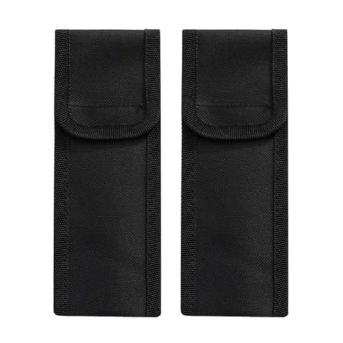 Lot de 2 étuis à couteaux - étui de poche & ceinture en tissu pour couteaux de camping et randonnée (sans couteau) - protection optimale et facile à transporter,etui couteau,couteau de poche pliant