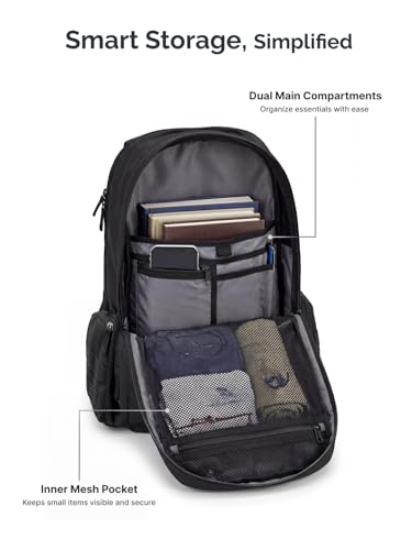 Image of CULT 35L Laptop Backpack, Water-Repellent Travel & Office Bag with Trolley Sleeve, 3-Way Carry System, Organiser Compartments with Shoe Bag - Unisex