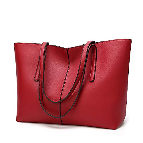 levliong Womens Leather Handbags Large Capacity Vintage Ladies Top-Handle Tote Shoulder Laptop Bags
