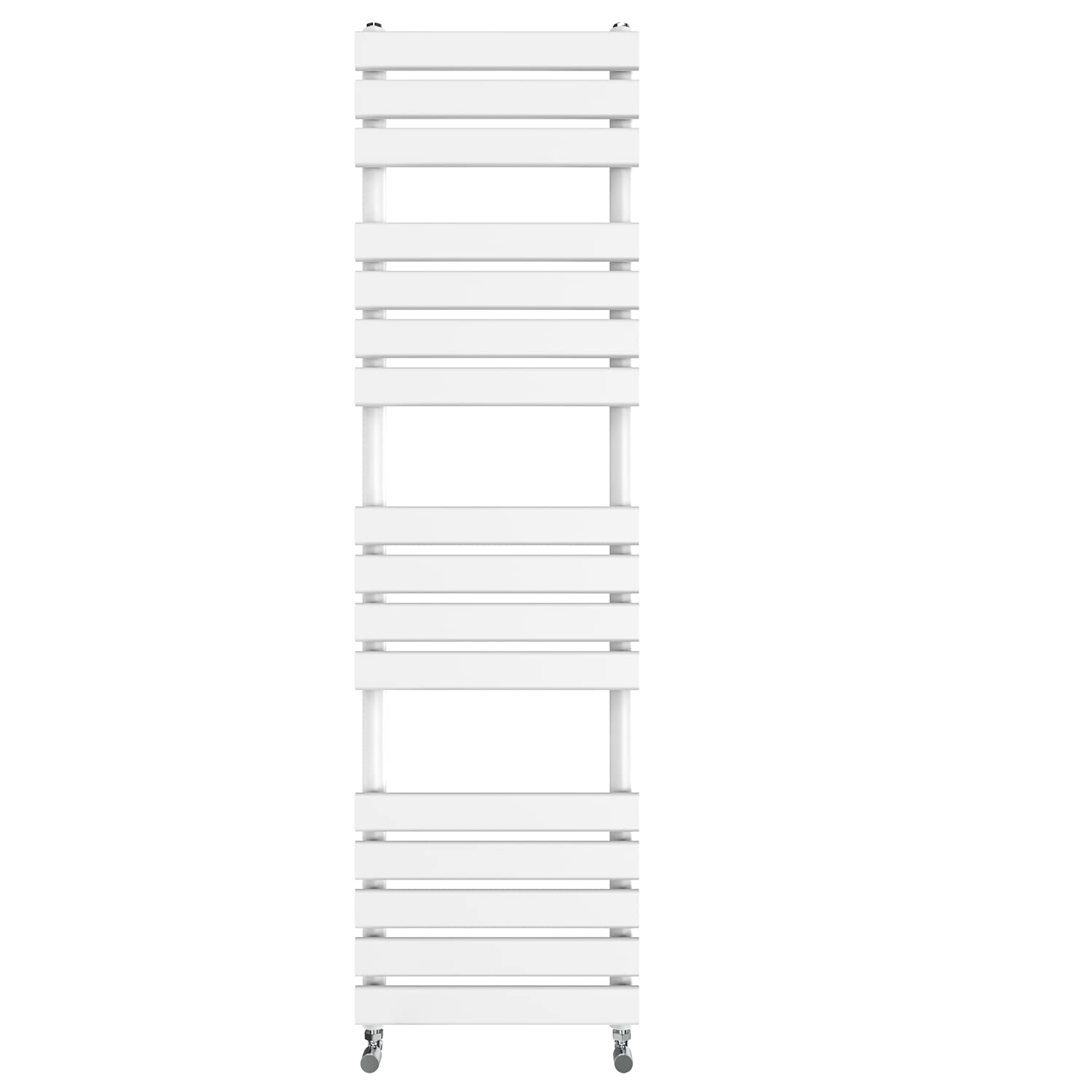 Warmehaus White Flat Panel Heated Towel Rail Radiator Ladder Rad 1600 X 450Mm Bathroom Central Heating