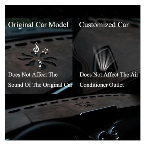 Tapis de tableau de bord en cuir anti-UV pour Freelander 2 2007-2014