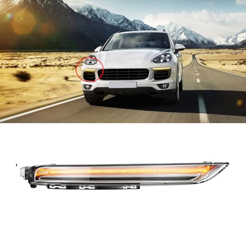 BINB ROAD LED DRL Daytime Running Lights 95863118230 Compatible with Porsche Cayenne 2015-2017,Right Passenger Side