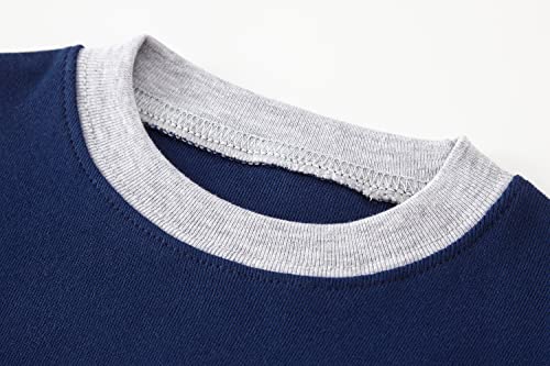 Popshion Little Boys 2 Piece Short Pajamas Train Shark Sleepwear 100% Cotton Toddler Dinosaur Pjs Summer Kids Clothes 2-7T4