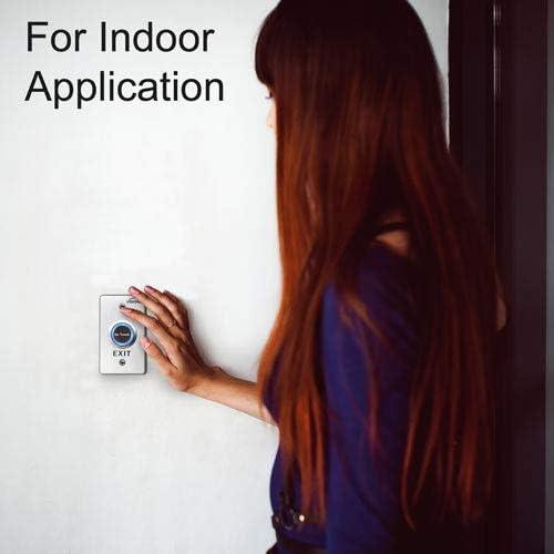 Miniatura 6 de Visionis Paquete de 4 unidades FPC-7562 VIS-7028 para interiores de acero inoxidable sin contacto infrarrojos botón de solicitud de salida con