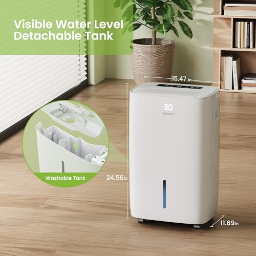 image for Waykar 130 Pints 6,500 Sq. Ft Dehumidifier with Drain Hose for Commerc