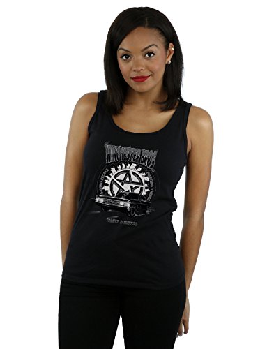 Supernatural Official Licensed Winchester Bros Adults Athletic Vest - Bold Graphic Print Comfortable Fit UK - Available in Multiple UK Sizes - Machine Washable - Officially Licensed - Unisex Black