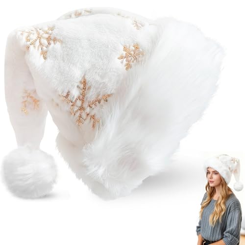 Weihnachtsmütze, Goldene Schneeflocken Weihnachtsmützen,...