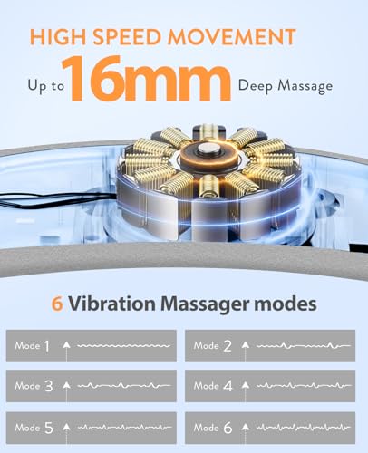 Image of Portable Heating Pad for Period Cramps: 6 Heat Levels and 6 Massage Modes