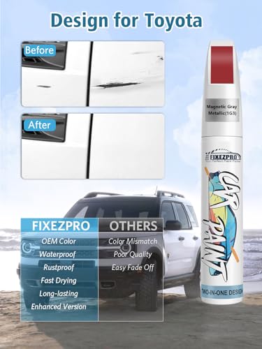 Image of 3R3 Barcelona Red Pearl Touch Up Paint for Toyota, Exact Color Match Car Paint Scratch Repair Remover Pen Kit Quick & Easy Fix Vehicle Chips and Automotive Nicks Scuff