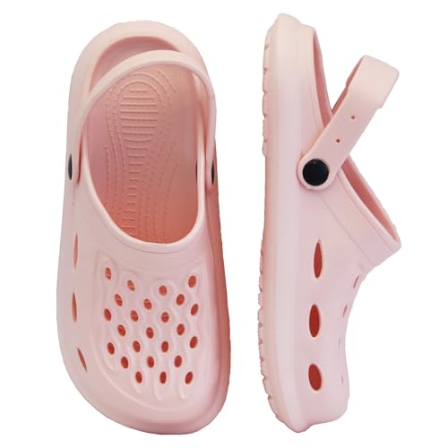 Garden Clogs for Women and Men, Slip On Mules Sandals Classic Slippers Outside Home Casual Wear Non-Slip Air Cushion Thick Bottom Sliders Shoes (Pink, Adult, Women, 6, Numeric, US Footwear Size System, Medium)
