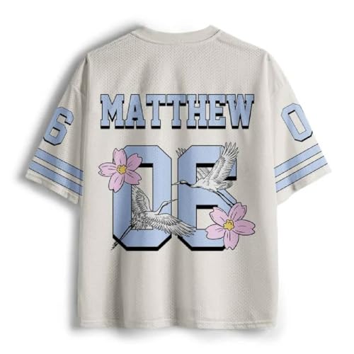 Graphic Tees Summer Novelty Women Men Oversized MatthewChristian Jersey3