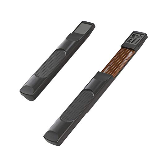 Alomejor Mini Guitare de Poche, 6 Cordes avec Métronome, Formateur d'Accords avec Écran Rotatif, Outil d'Exercice pour Débutants