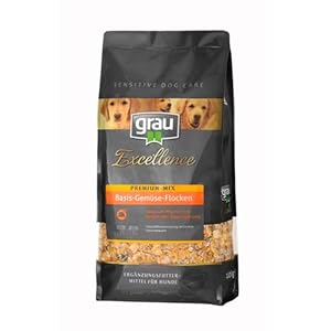 GRAU L’original Exc SDC Premium Mix Mélange De Flocons De Céréales Avec Des Légumes Pour Chiens, Lot De 1 (1 x 1,5 kg), Complément Alimentaire Pour Chiens