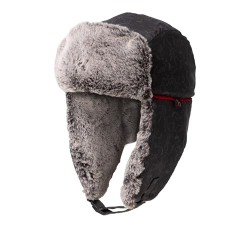 HORZE Pegasus Kids Padded Trapper Hat - Caviar - One Size