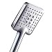 Produktbild NEUFLY Duschkopf, Quadratisch Handbrause Upgrade-Stil Vollbeschichtung Chrom Duschbrause Hochdruck Spray Universal Duschkopf - 3 Modi Dusche