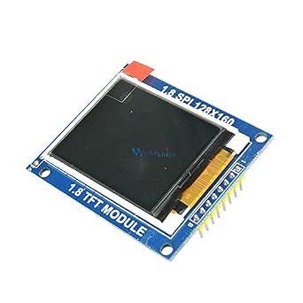 Mini 1.8 Inch 128x160 Serial SPI TFT LCD Module Display with PCB Adapter IC Dot Matrix 3.3V 5V IO Inerface Cmmpatible 1602 5110