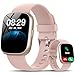 Smart Watch with Alexa Built-in, 1.83" HD Fitness Watch with Bluetooth Calling, New Smartwatch with Heart Rate/Sleep Monitor, 110+ Sports Modes, IP68 Waterproof Activity Tracker for Android iOS, Peach
