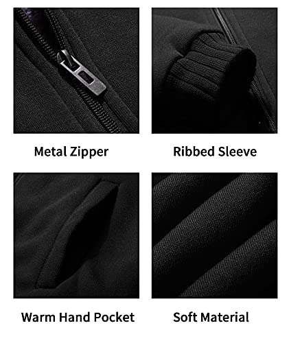 Image of SWISSWELL Unisex Boys Girls Fleece Hoodie Sherpa Lined Jacket Zip Up Hooded Sweatshirt Winter Outerwear for Kids