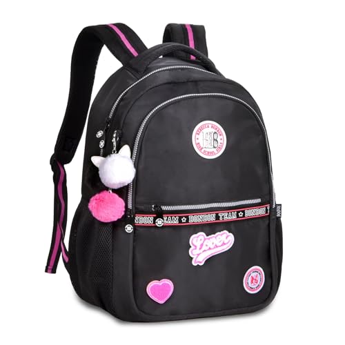 Mochila de Costas Escolar Rebecca Bonbon College 17,5'' RB24004 (Preto)