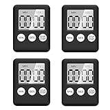 timer magnetique 【Einfach zu bedienender Timer】Die Bedienung anhand der drei Knöpfe ist einfach, Min Stellt Die Minuten Ein, Sec Stellt Die Sekunden Ein, Start / Stop Stellt Start Oder Stopp Ein. Die maximale Zeit des kurzzeitwecker ist auf 99 Minuten und 59 Sekunden eingestellt . Für größere Zeitsprünge hält man die Taste gedrückt und die Zahlen laufen durch ,Dann Start drücken und der Countdown beginnt . Wenn Sie Min Und Sec Gleichzeitig DrüCken, Wird Die Zeit Auf 00:00 Eingestellt.